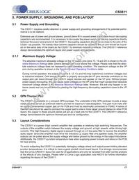 CS3511-CNZ Datasheet Page 17
