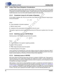 CS35L01-CWZR Datasheet Page 18
