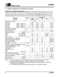 CS4202-JQZR Datasheet Page 6