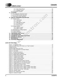 CS4205-KQZR Datasheet Page 4