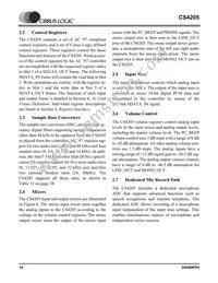 CS4205-KQZR Datasheet Page 14