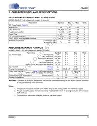CS4207-DNZR Datasheet Page 13
