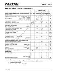 CS4221-KSZR Datasheet Page 5