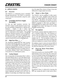 CS4221-KSZR Datasheet Page 22