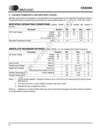 CS4228A-KSZR Datasheet Page 4