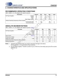 CS42325-CQZR Datasheet Page 13