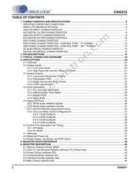 CS42416-CQZR Datasheet Page 2