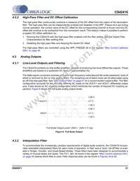CS42416-CQZR Datasheet Page 21