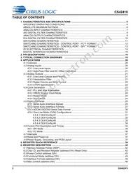 CS42418-CQZ/C1 Datasheet Page 2