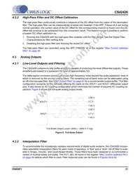 CS42426-DQZ/C1 Datasheet Page 21