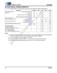 CS42428-DQZR Datasheet Page 14