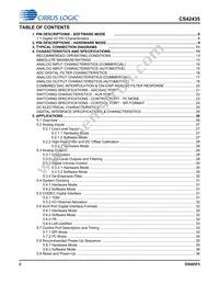 CS42435-DMZ Datasheet Page 2