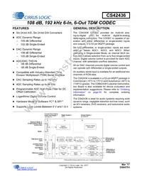 CS42436-DMZR Datasheet Cover