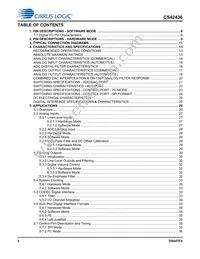 CS42436-DMZR Datasheet Page 2