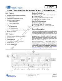 CS4244-DNZR Datasheet Cover