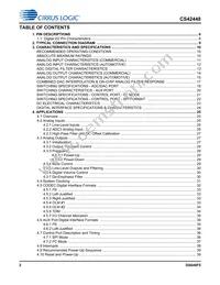 CS42448-DQZR Datasheet Page 2
