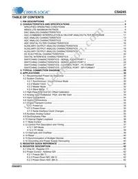 CS4245-DQZR Datasheet Page 3