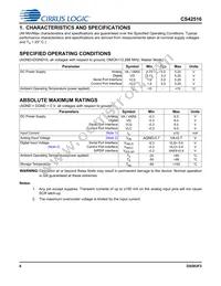 CS42516-DQZR Datasheet Page 6