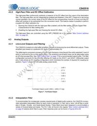 CS42516-DQZR Datasheet Page 21