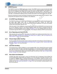 CS42516-DQZR Datasheet Page 23