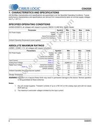 CS42526-DQZR Datasheet Page 6