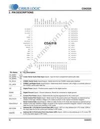 CS42526-DQZR Datasheet Page 16