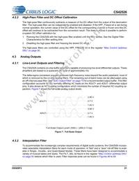 CS42526-DQZR Datasheet Page 21