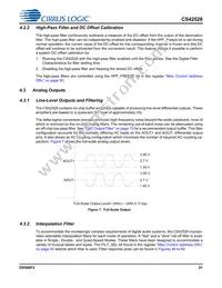CS42528-DQZR Datasheet Page 21