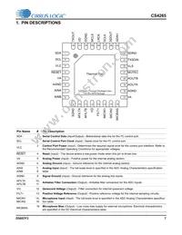 CS4265-DNZ Datasheet Page 7