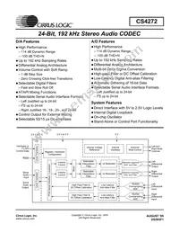 CS4272-DZZR Datasheet Cover