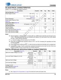 CS42888-DQZR Datasheet Page 23