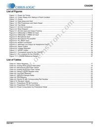 CS4299-BQZR Datasheet Page 3