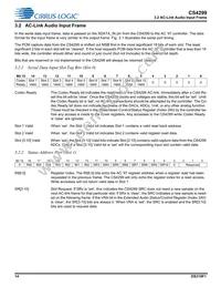 CS4299-BQZR Datasheet Page 14