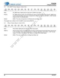 CS4299-BQZR Datasheet Page 20