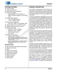 CS42L51-DNZR Datasheet Page 2