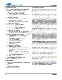 CS42L52-CNZR Datasheet Page 2