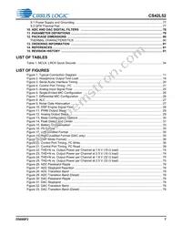 CS42L52-CNZR Datasheet Page 7