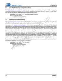 CS42L73-CWZR Datasheet Page 18