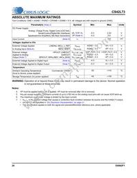 CS42L73-CWZR Datasheet Page 20