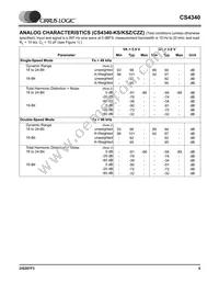 CS4340-KSZR Datasheet Page 5