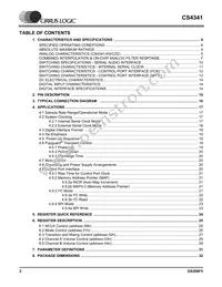 CS4341-KSZ Datasheet Page 2