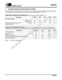 CS4341-KSZ Datasheet Page 4