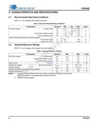 CS4349-DZZR Datasheet Page 8