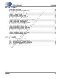 CS4353-CNZR Datasheet Page 3