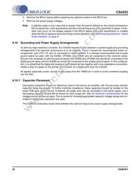 CS4353-CNZR Datasheet Page 20