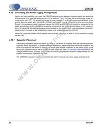 CS4353-DZZR Datasheet Page 20