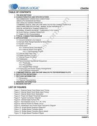 CS4354-CSZR Datasheet Page 2