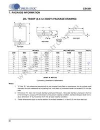 CS4361-CZZR Datasheet Page 22