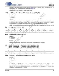 CS4362-KQZ/E Datasheet Page 21