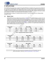 CS4364-CQZR Datasheet Page 20